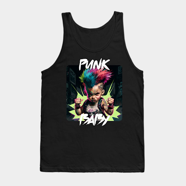 Graffiti Style - Cool Punk Baby 4 Tank Top by PD-Store